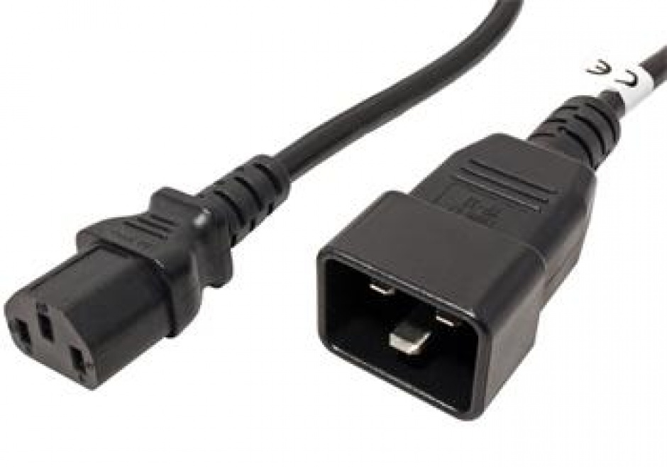 Imagine Cablu de alimentare IEC320 C13 la C20 3m Negru, kpsb3