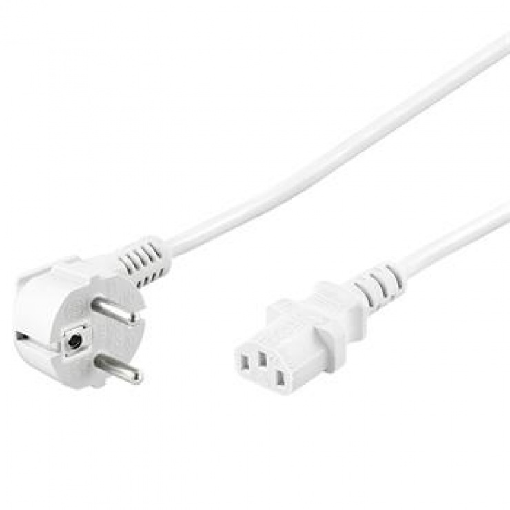 Imagine Cablu alimentare PC IEC C13 2m Alb, KPSP2W