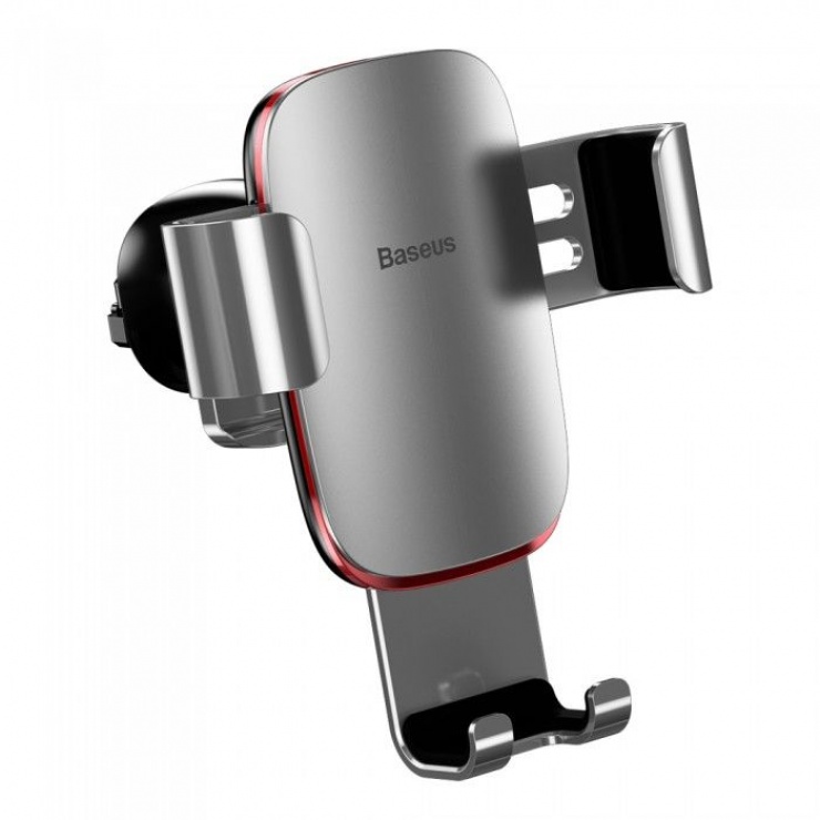 Imagine Suport auto magnetic pentru smartphone cu montare ventilator Argintiu, Baseus Baseus MetalAge/Air