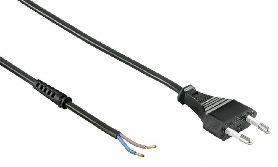 Imagine Cablu de alimentare Euro la fire deschise 1.5m Negru, Gembird PC-184F