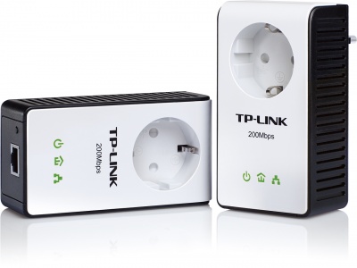 Imagine Starter Kit Powerline AV200+ cu priza, TP-Link TL-PA251KIT