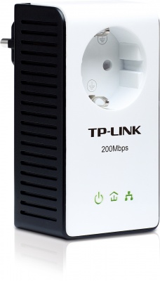 Imagine Adaptor Powerline AV200+ cu priza, TP-Link TL-PA251