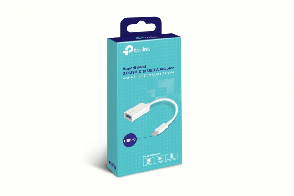 Imagine Adaptor USB 3.0 tip C la USB-A 12cm Alb, TP-LINK UC400