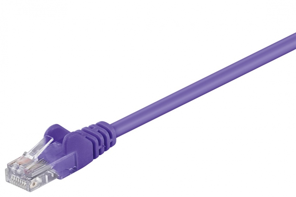 Imagine Cablu de retea UTP cat 5e 0.5m Mov, sputp005V