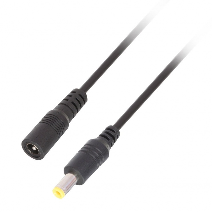 Imagine Cablu prelungitor alimentare DC 5.5mm x 2.1mm T-M 0.5m, Lindy L70321