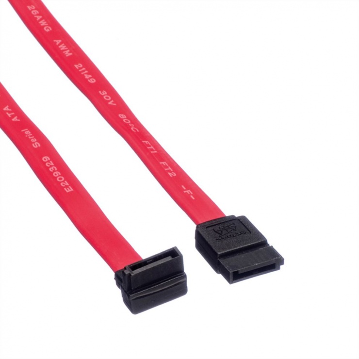Imagine Cablu de date SATA II unghi 90 grade 1m, Value 11.99.1561