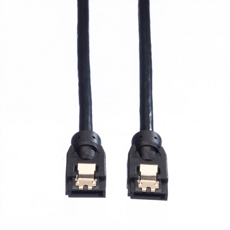 Imagine Cablu SATA III drept 1m Negru, Roline 11.03.1553