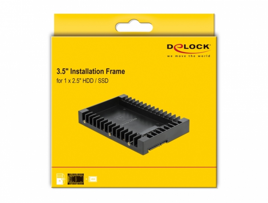 Imagine Installation Frame 3.5" pentru HDD SATA 2.5", Delock 18364