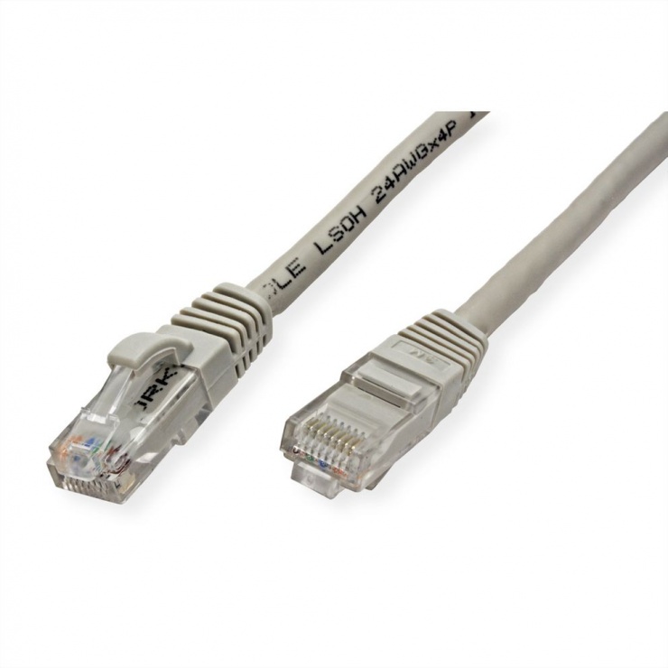 Imagine Cablu de retea RJ45 cat 6 UTP LSOH 1m Gri, Value 21.99.0201