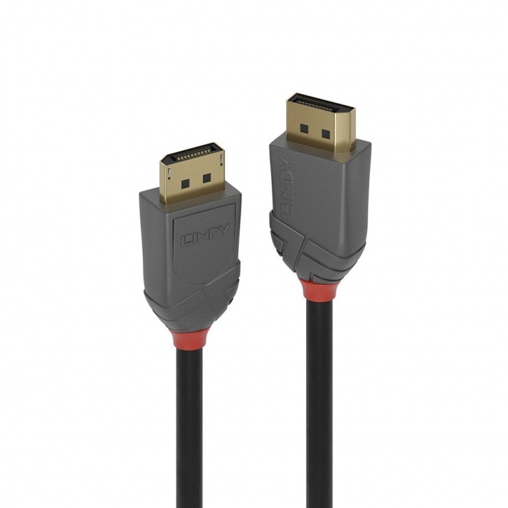 Imagine Cablu Displayport v1.2 4K60Hz T-T 3m Anthra Line, Lindy L36483