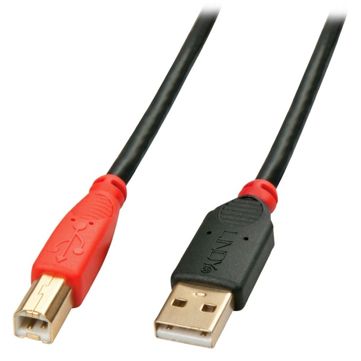 Imagine Cablu de imprimanta activ USB 2.0 A-B 15m T-M, Lindy L42762