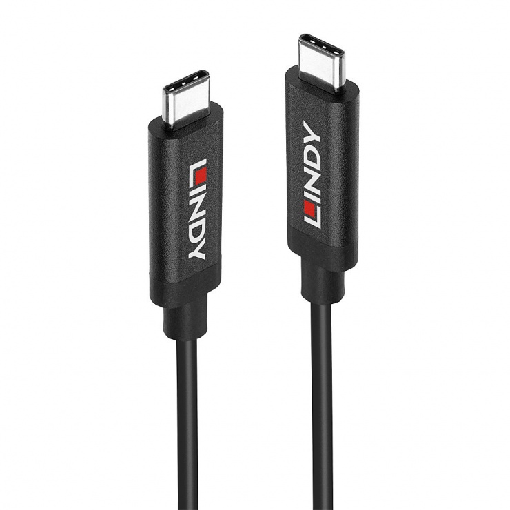 Imagine Cablu activ de date si incarcare USB 3.2 Gen 2 type C T-T 5m, Lindy L43308