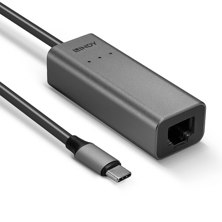 Imagine Adaptor USB 3.1 type C la 2.5G Ethernet, Lindy L43314