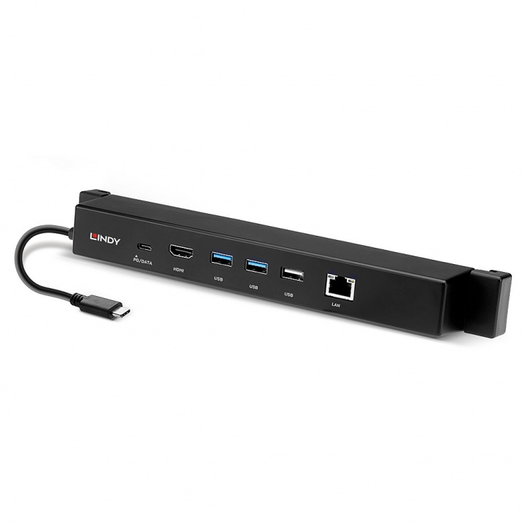 Imagine Docking USB 3.2 Gen 2 Type C la HDMI 4K30Hz/ PD 3.0 100W/ 3 x USB 3.2-A/Gigabit LAN, L43319