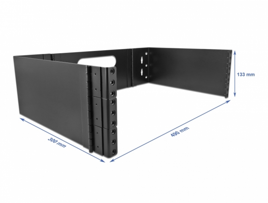 Imagine Wall Mount Rack 3U foldable 19", Delock 43377