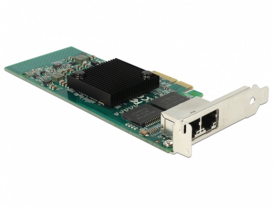 Imagine PCI Express la 2 x Gigabit LAN chipset Intel i350, Delock 89945