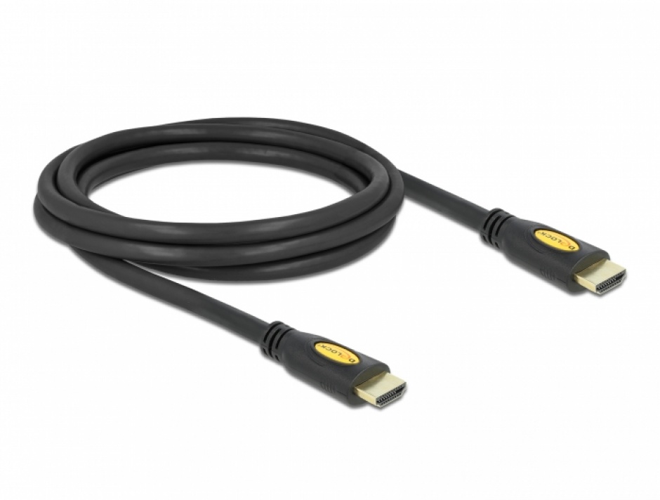 Imagine Cablu HDMI 4K cu Ethernet v1.4 T-T 2m, Delock 82583