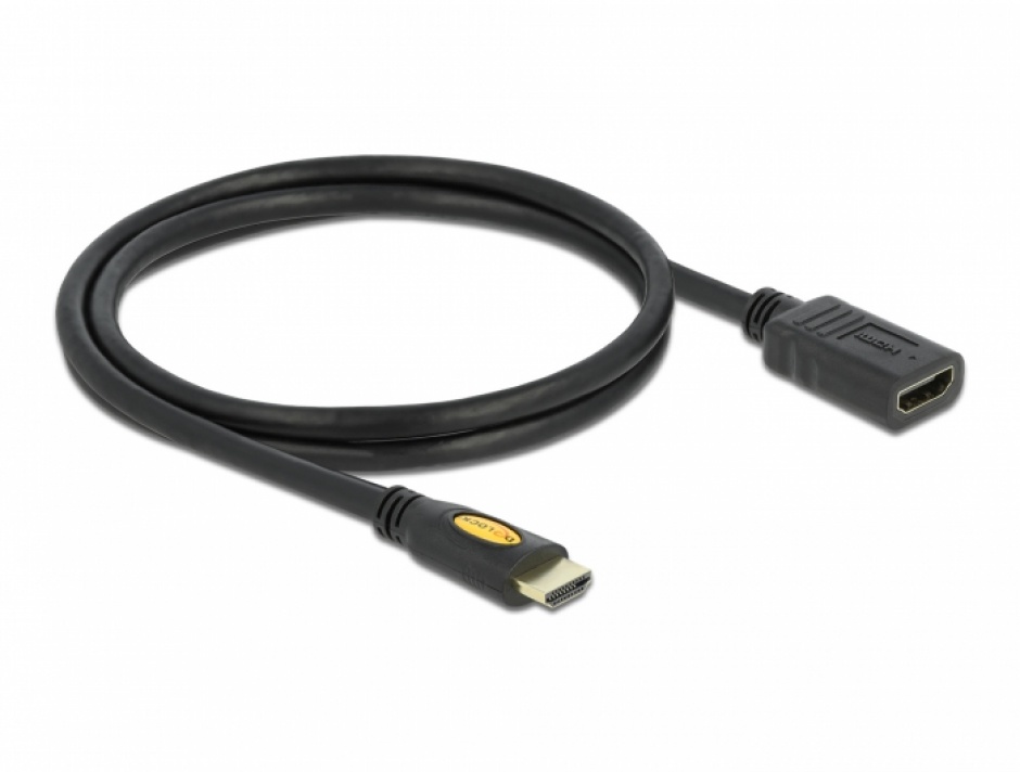 Imagine Cablu prelungitor HDMI 4K 1.4 T - M 1M, Delock 83079