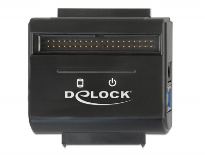 Imagine Adaptor portabil USB 3.0 la SATA III/IDE 40 pin/IDE 44 pin, Delock 61948