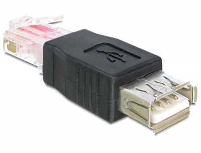 Imagine Adaptor USB 2.0 la RJ45 M - T, Delock 65234