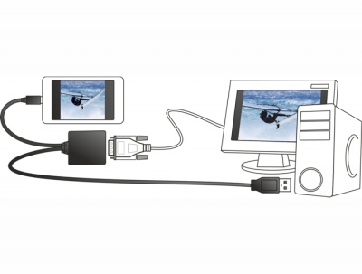 Imagine Adaptor MHL la DVI 24+1 pini + micro USB-B, Delock 65337-1