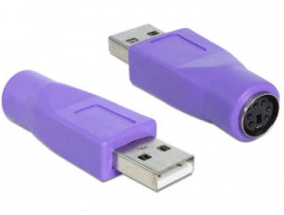 Imagine Adaptor PS/2 la USB A M - T, Delock 65461