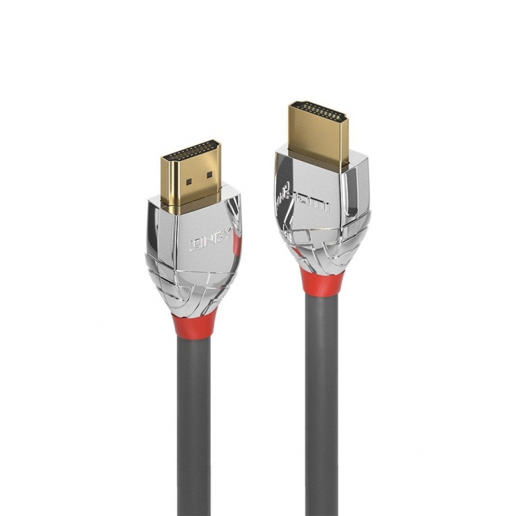 Imagine Cablu HDMI Cromo Line UHD 4K T-T 7.5m gri, Lindy L37875