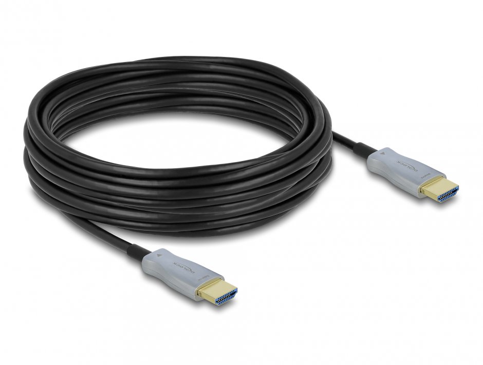 Imagine Cablu optic activ HDMI 4K60Hz HDR T-T 10m, Delock 85010
