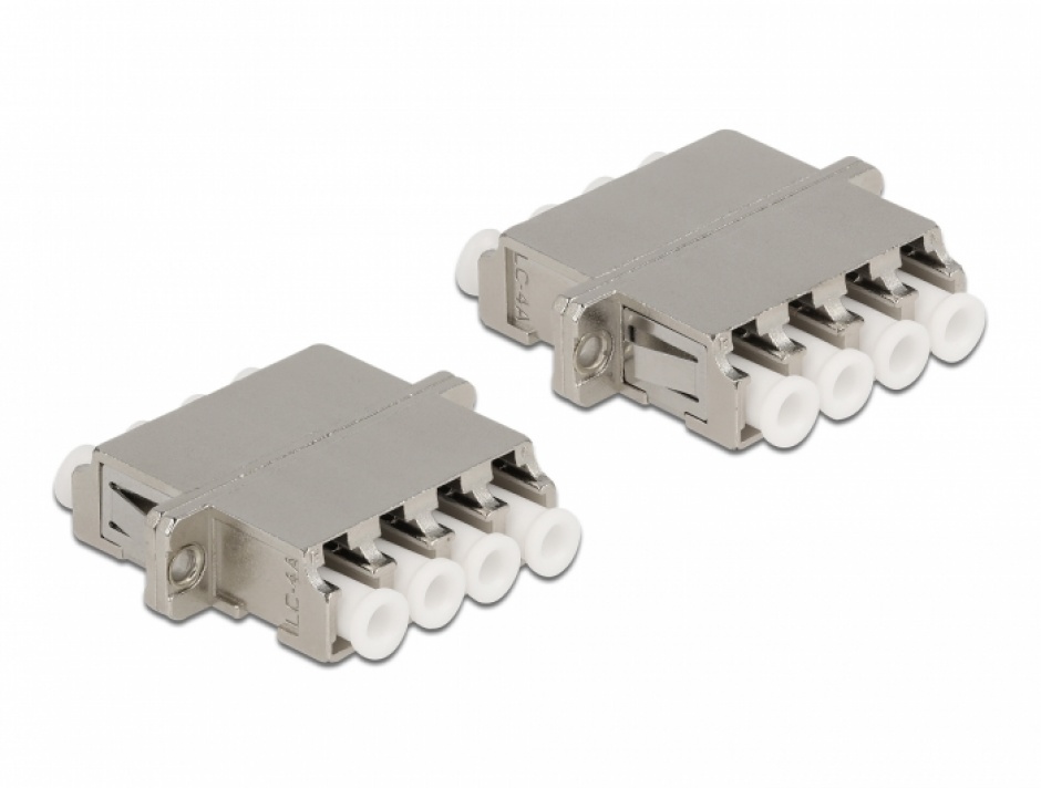 Imagine Cupla fibra optica LC Quad  - LC Quad  Single M-M mode metal, Delock 86875