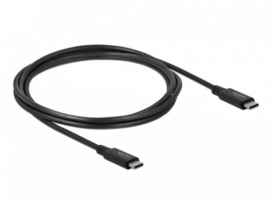Imagine Cablu USB-C 4 (Gen 3x2) 4K60Hz/PD 100W T-T 2m, Delock 86980