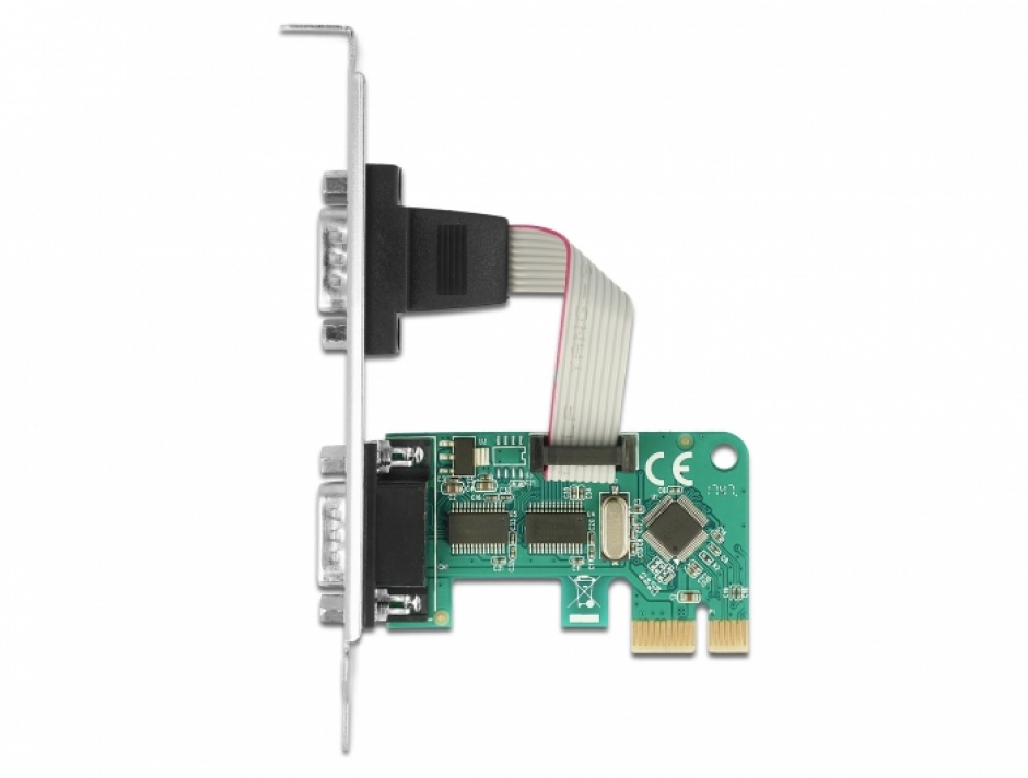 Imagine PCI Express la 2 x RS-232 serial, Delock 89918