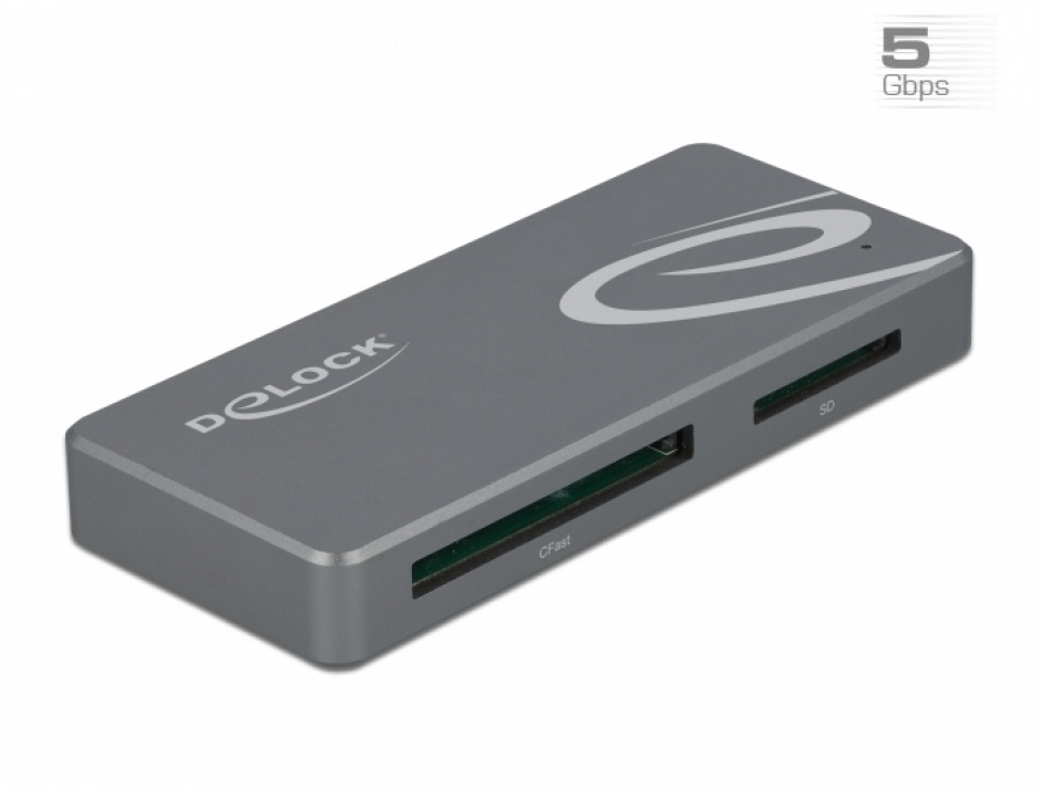 Imagine Cititor de carduri USB-C pentru CFast / SD + HUB, Delock 91754