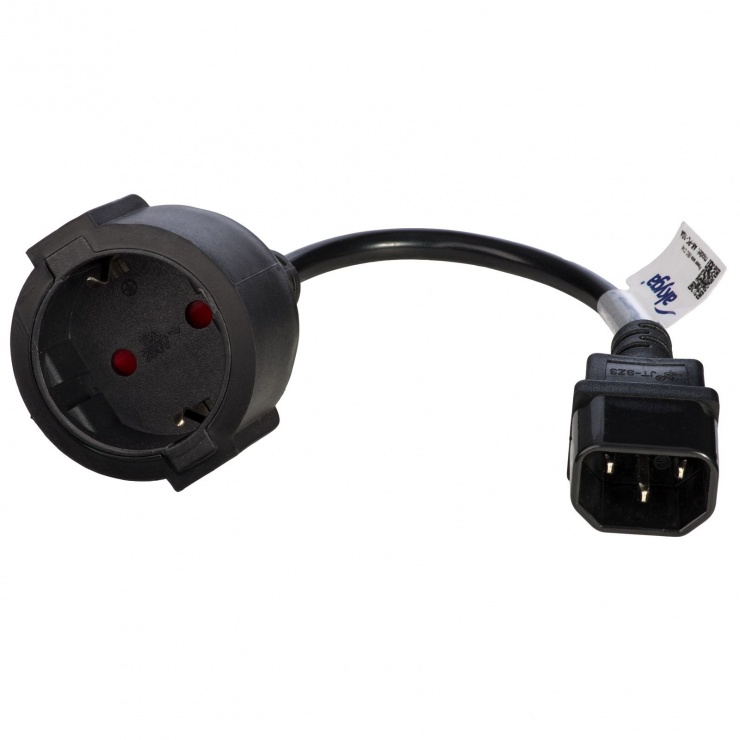 Imagine Cablu prelungitor pentru UPS IEC C14 la Schuko 0.15m, AK-PC-10A