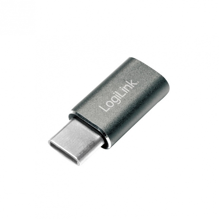 Imagine Adaptor micro USB 2.0 la USB type C M-T, Logilink AU0041