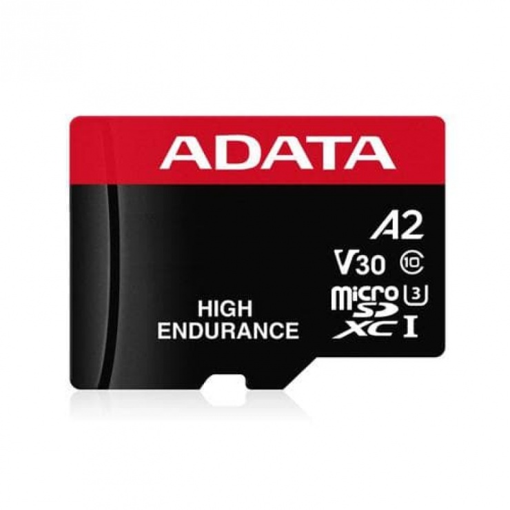 Imagine Card de memorie micro SDHC High Endurance 32Gb clasa 10 UHS-I U3, ADATA AUSDH32GUI3V30SHA2