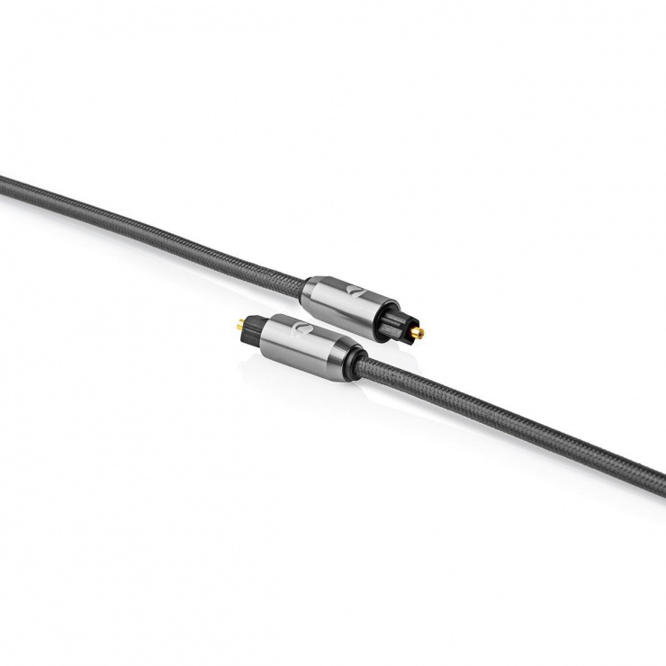 Imagine Cablu audio optic Toslink SPDIF 3m brodat, Nedis CATB25000GY30