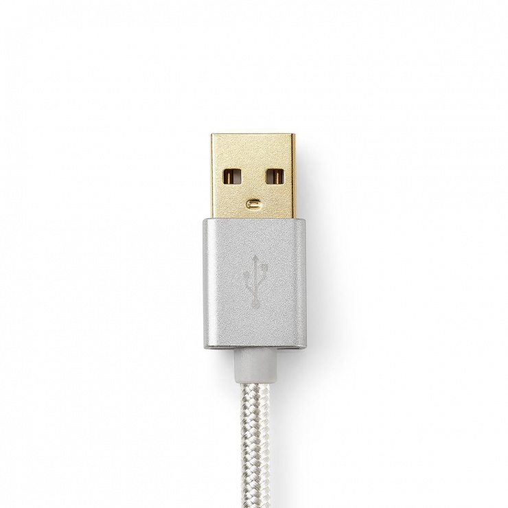 Imagine Cablu de date si incarcare 3 in 1 USB la micro USB + adaptor Lightning/USB type C 1m, CCTB60620AL10