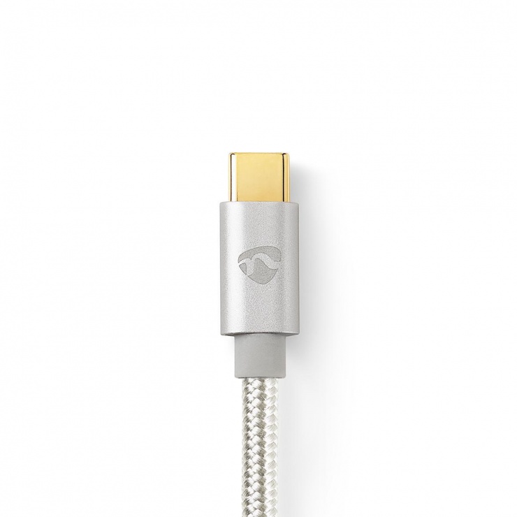 Imagine Cablu de date si incarcare USB 2.0-C la USB-C 5A T-T 2m, Nedis CCTB60800AL20