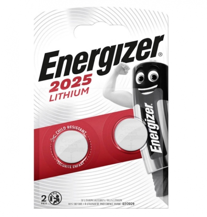Imagine Set 2 baterii CR2025, Energizer 638708