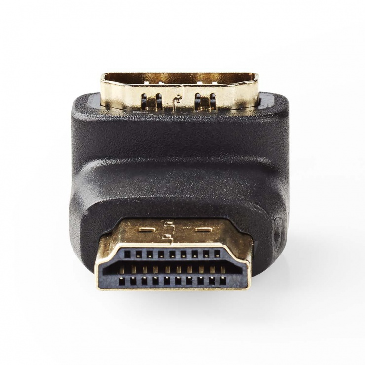 Imagine Adaptor HDMI T-M unghi 90 grade, Nedis CVGP34901BK