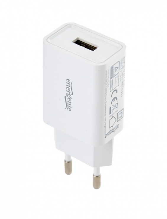Imagine Incarcator priza 1 x USB-A 5V / 2.1A + cablu USB Lightning, Gembird EG-UCSET-8P-MX