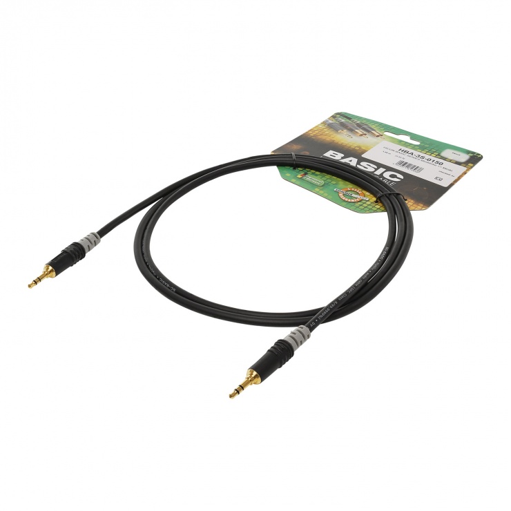 Imagine Cablu audio jack stereo 3 pini T-T 1.5m, HICON HBA-3S-0150