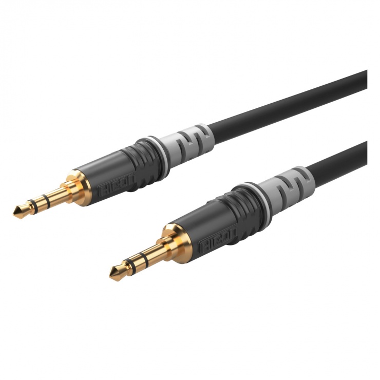 Imagine Cablu audio jack stereo 3 pini T-T 3m, HICON HBA-3S-0300