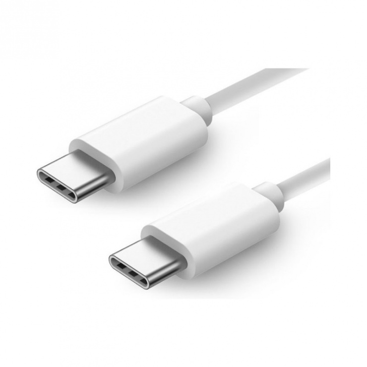 Imagine Cablu USB type C la USB type C T-T 5A 2m Alb, XO NB190B