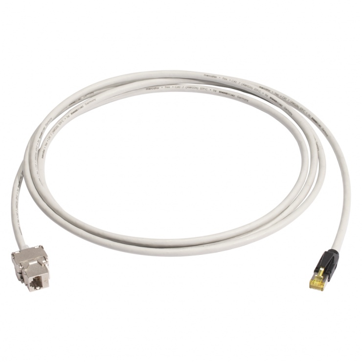 Imagine Cablu prelungitor Cat.6A SFTP cu cablu Cat.7 20m T-M Gri, K7F1-2000-GR