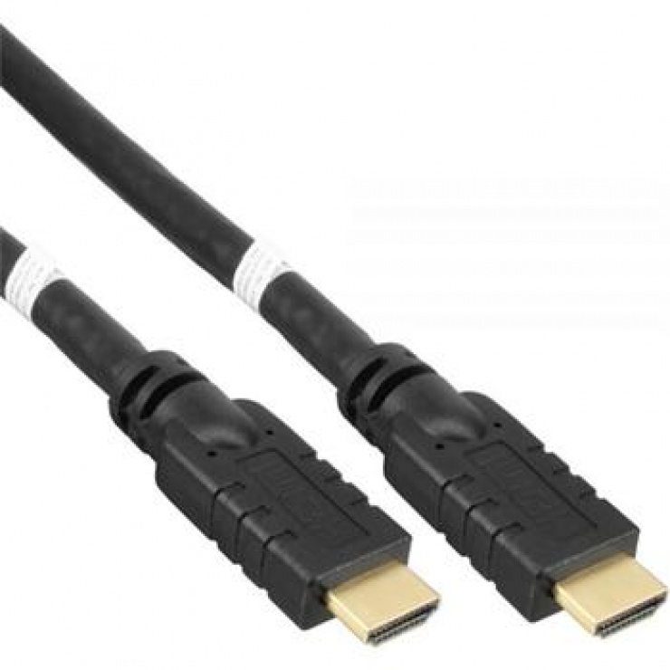 Imagine Cablu HDMI cu amplificare 4K@60Hz 25m T-T Negru, KPHDM2R25