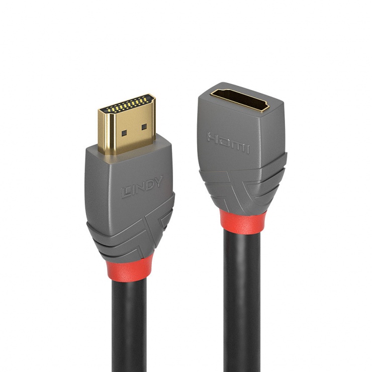 Imagine Cablu prelungitor HDMI Anthra Line 4K@60Hz T-M 1m, Lindy L36476