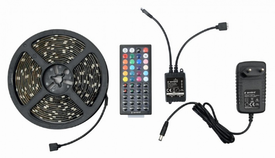 Imagine Banda LED RGB 5m, Gembird LED-S-RGB500-01