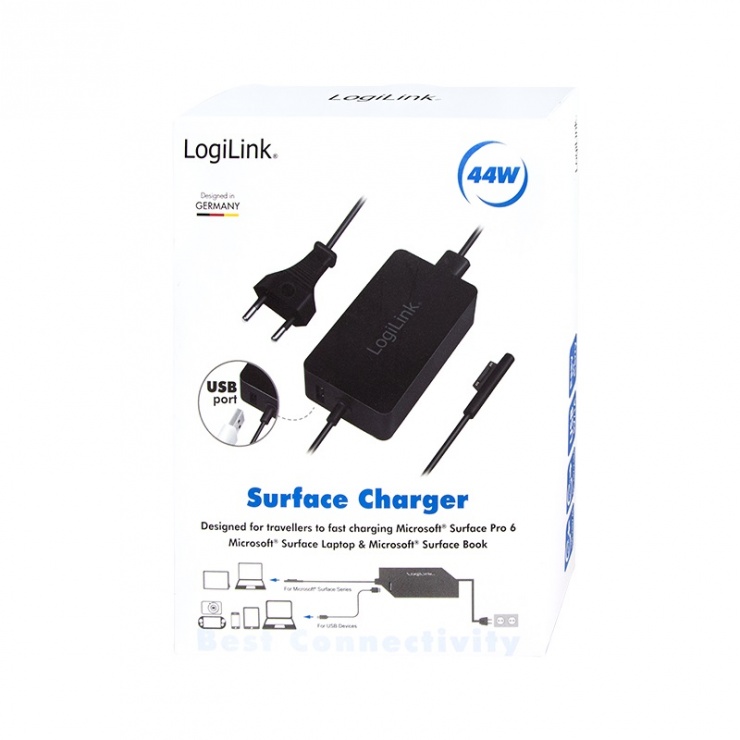 Imagine Incarcator laptop seria Surface 44W, Logilink PA0197