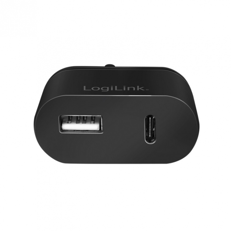 Imagine Incarcator priza 1 x USB-A + 1 x USB-C 12W, Logilink PA0256
